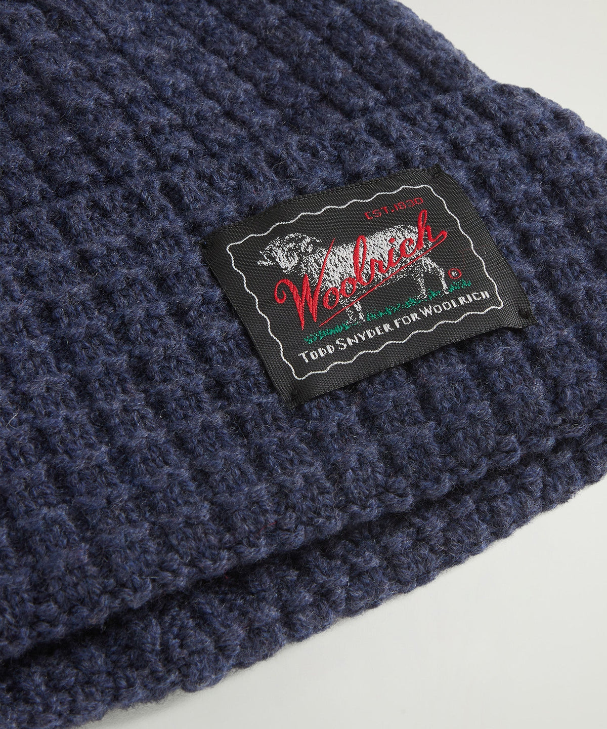 Todd Snyder Todd Snyder x Woolrich Wool-Cashmere Waffle Beanie - Turbulence
