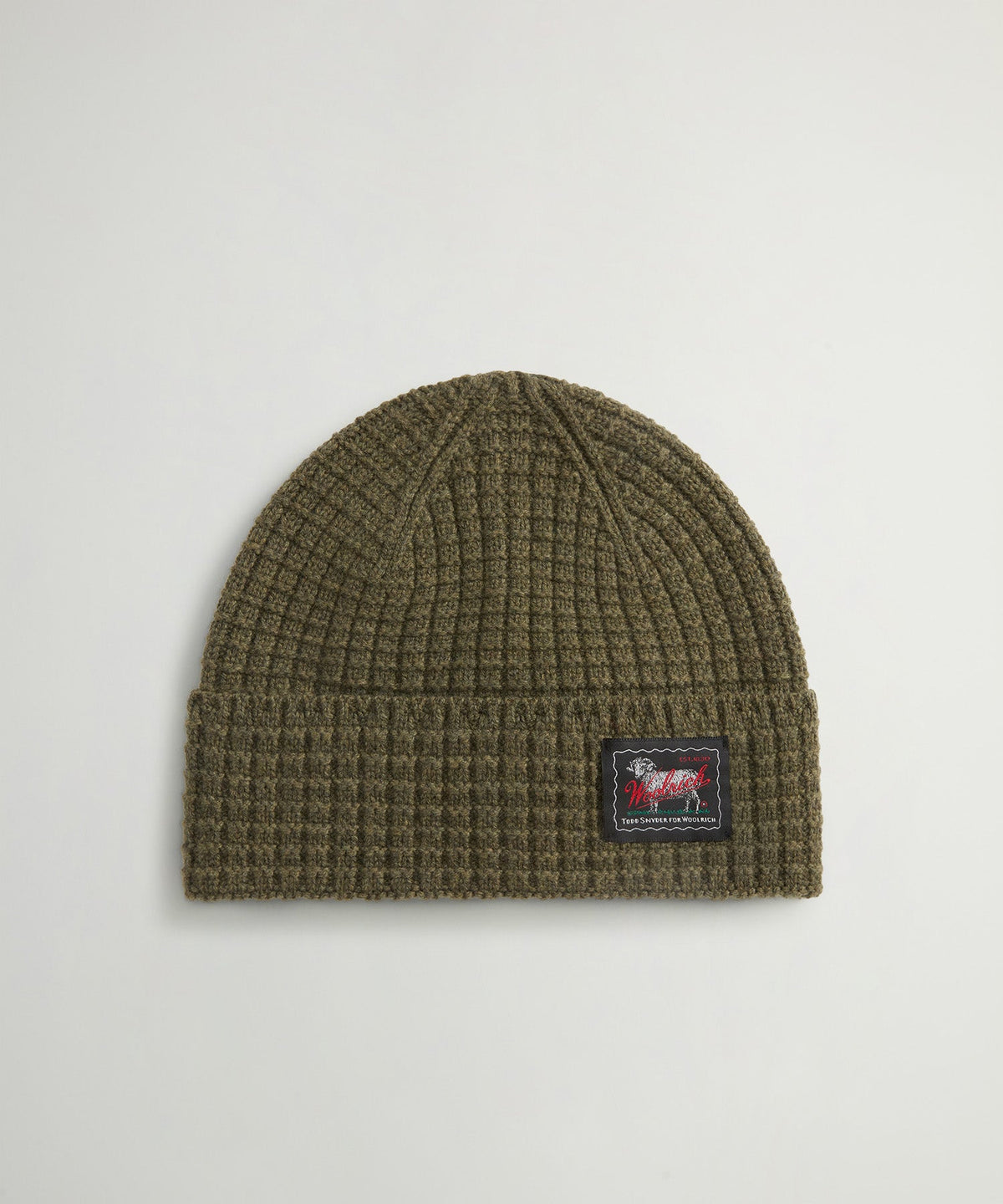 Todd Snyder Todd Snyder x Woolrich Wool-Cashmere Waffle Beanie - Deep Depths