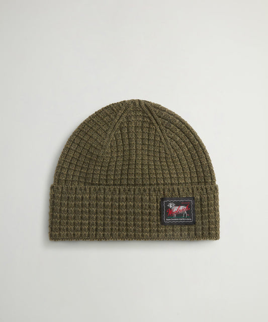 Todd Snyder Todd Snyder x Woolrich Wool-Cashmere Waffle Beanie - Deep Depths