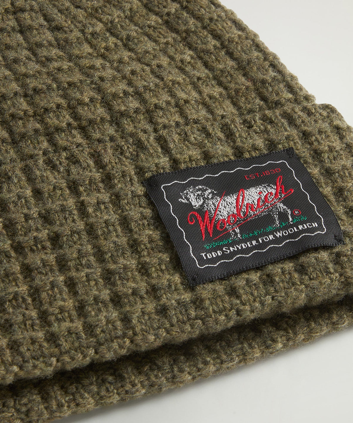 Todd Snyder Todd Snyder x Woolrich Wool-Cashmere Waffle Beanie - Deep Depths