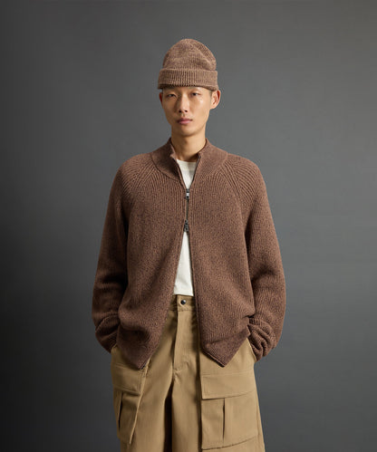 Todd Snyder Todd Snyder x Woolrich Cotton Zip-Up Sweater - Butternut Mouline