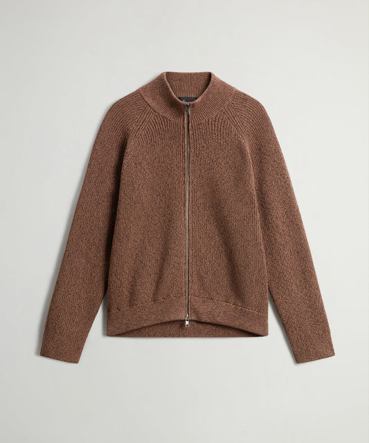 Todd Snyder Todd Snyder x Woolrich Cotton Zip-Up Sweater - Butternut Mouline