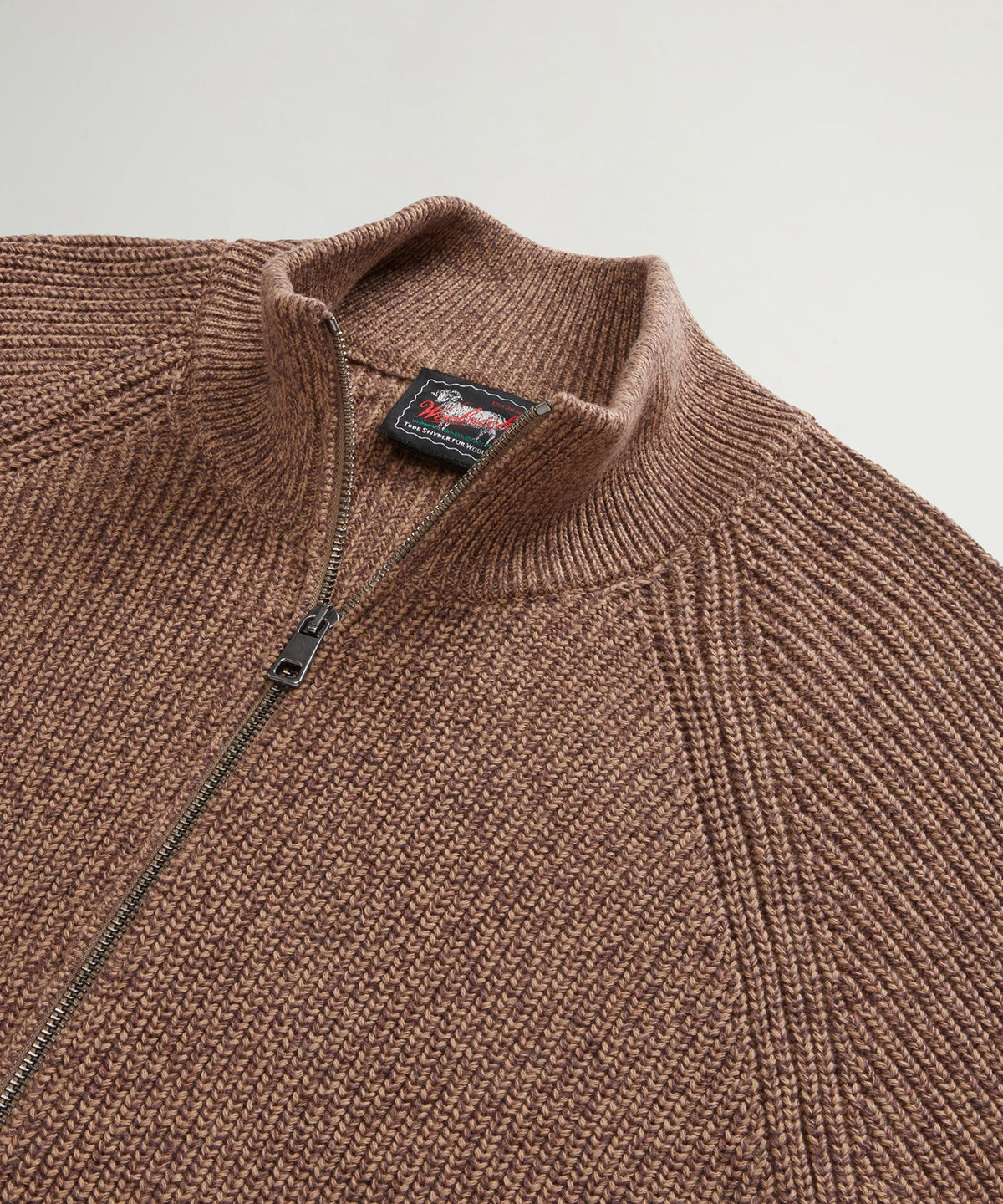 Todd Snyder Todd Snyder x Woolrich Cotton Zip-Up Sweater - Butternut Mouline