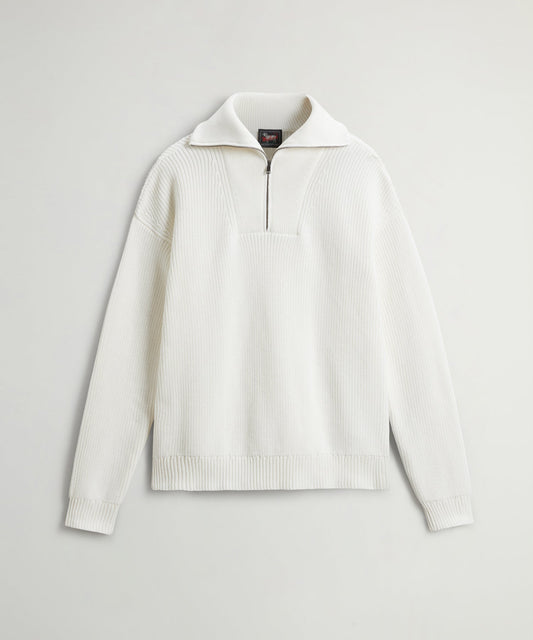 Todd Snyder Todd Snyder x Woolrich Cotton Half-Zip Sweater - Bisque