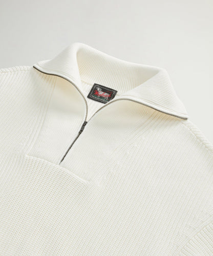 Todd Snyder Todd Snyder x Woolrich Cotton Half-Zip Sweater - Bisque