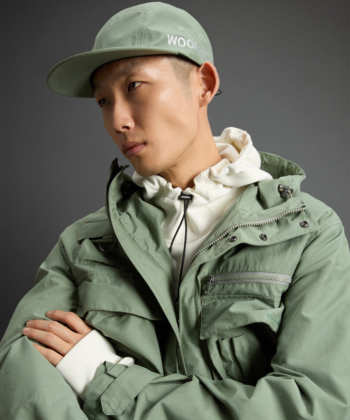 Todd Snyder Todd Snyder x Woolrich 5-Panel Cap - Sage