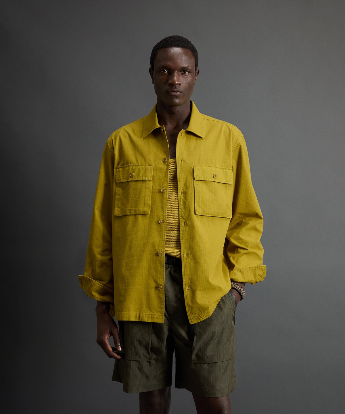 Todd Snyder Todd Snyder x Woolrich Utility Shirt - Golden Palm