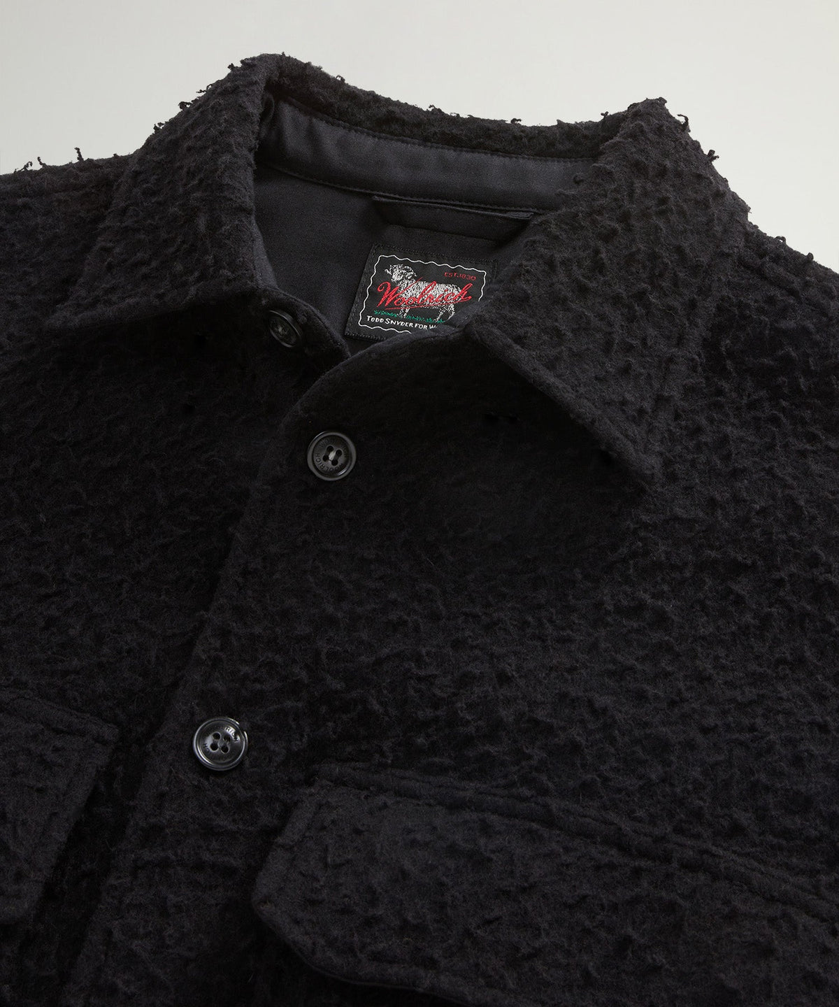 Todd Snyder Todd Snyder x Woolrich Casentino Wool Shirt - Black