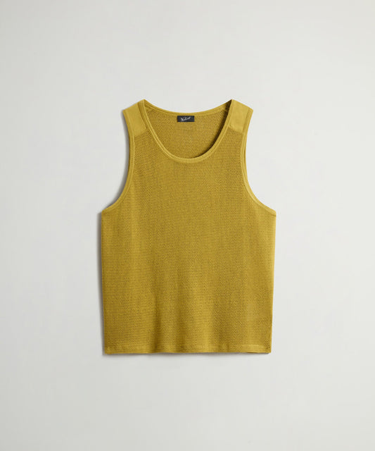 Todd Snyder Todd Snyder x Woolrich Mesh Tank - Ecru Olive