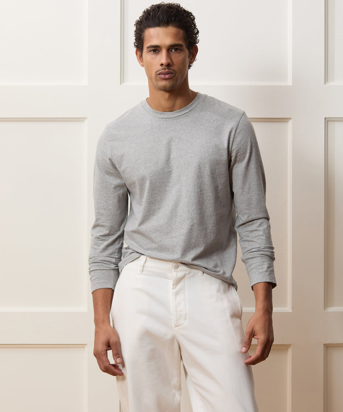 Todd Snyder Premium Jersey Tee - Grey Heather