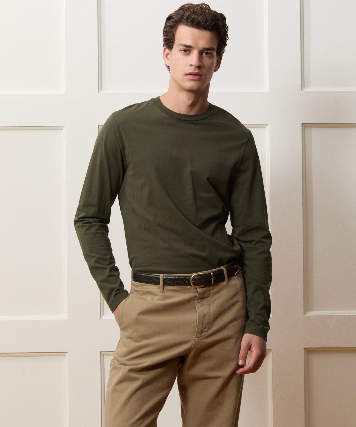 Todd Snyder Premium Jersey Tee - Snyder Olive