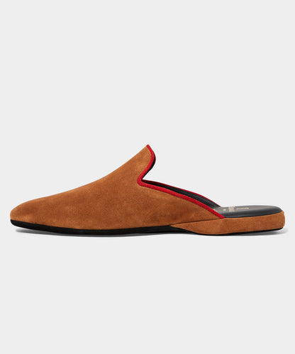 Todd Snyder Rubinacci Suede House Slipper - Tobacco
