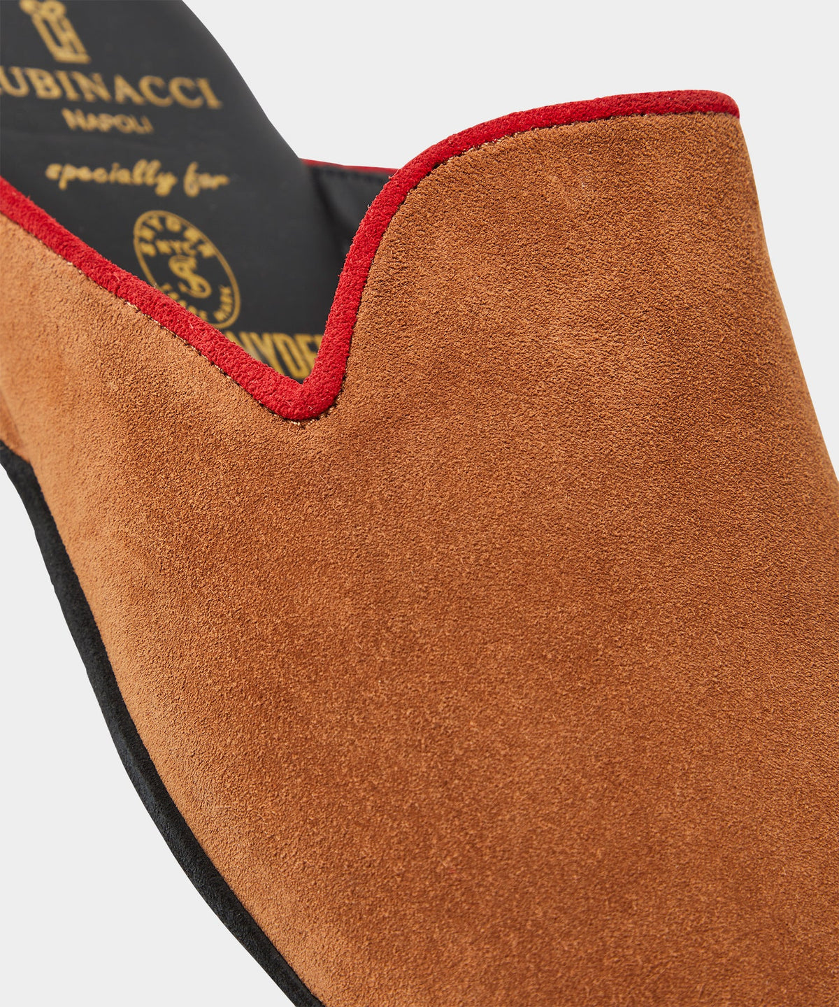 Todd Snyder Rubinacci Suede House Slipper - Tobacco
