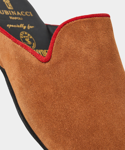 Todd Snyder Rubinacci Suede House Slipper - Tobacco