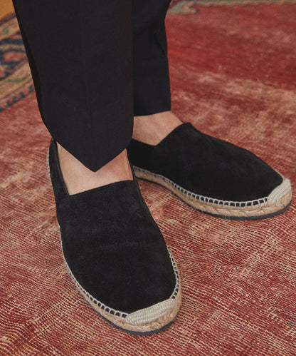 Todd Snyder Nomad Suede Espadrille - Black