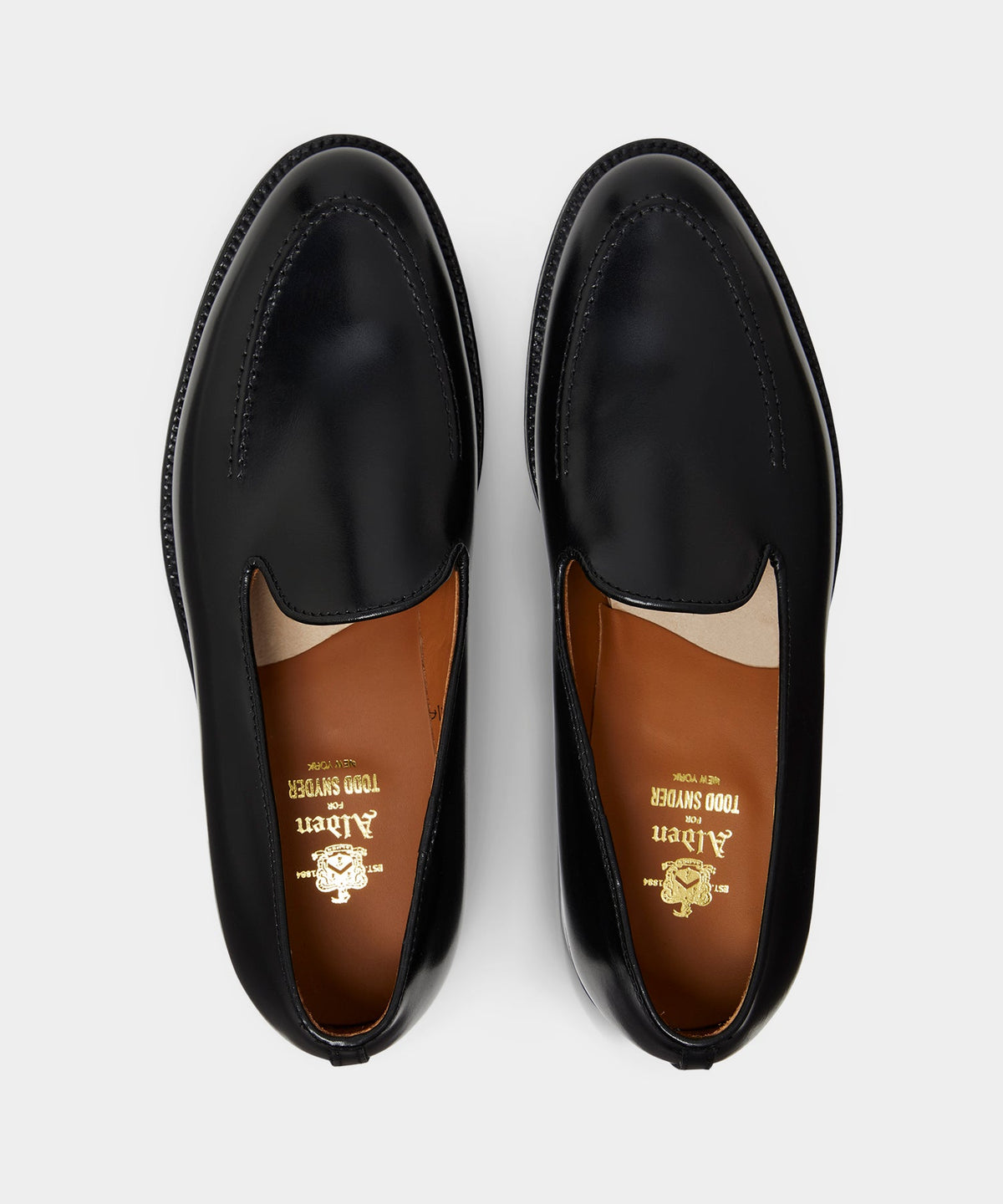 Todd Snyder Todd Snyder X Alden Venetian Leather Loafer - Black