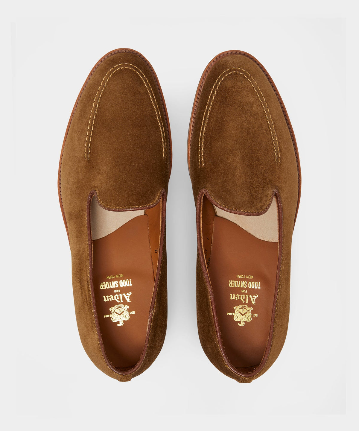 Todd Snyder Todd Snyder X Alden Venetian Suede Loafer - Snuff