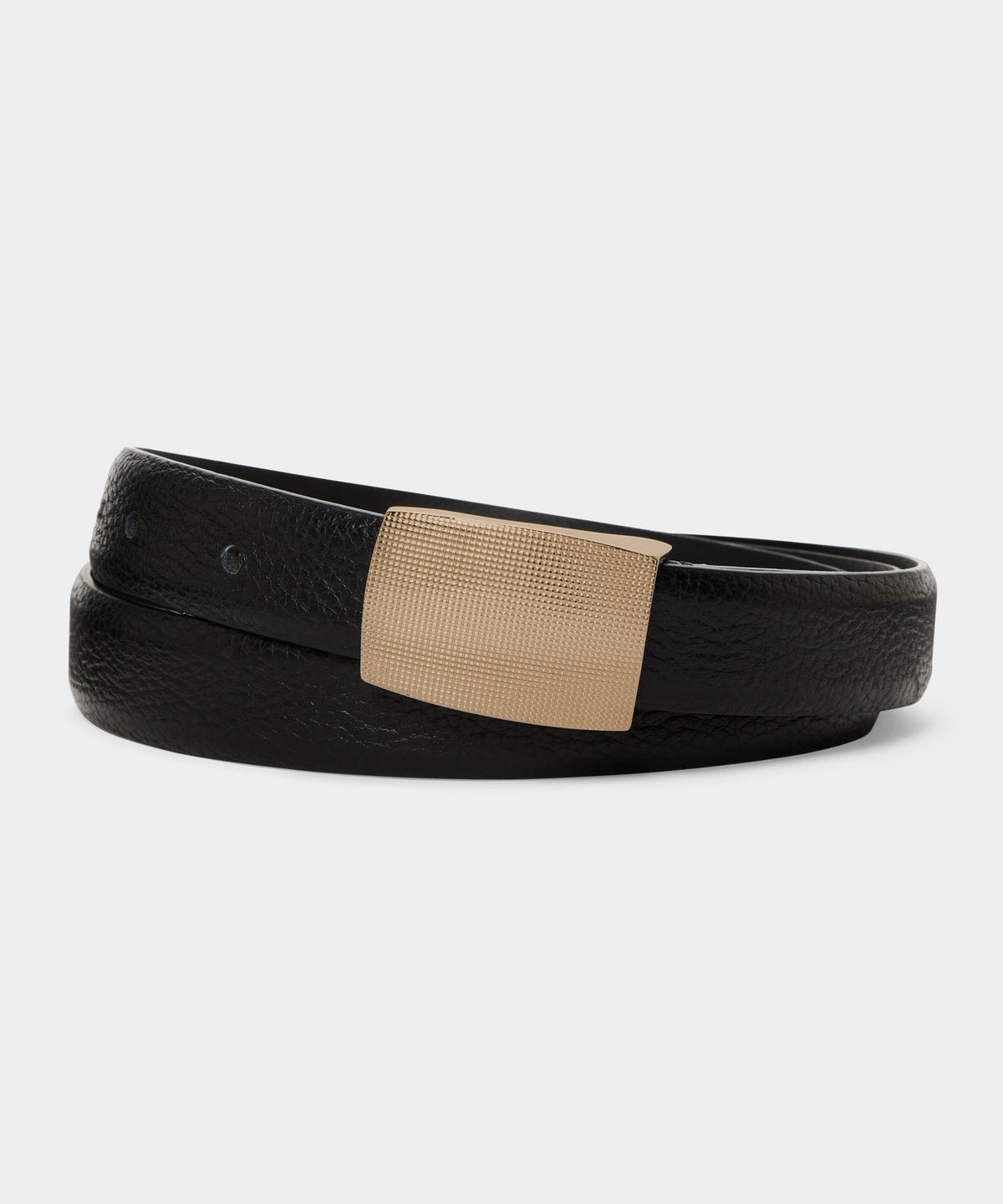 Todd Snyder Pebble Leather Belt - Black