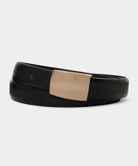 Todd Snyder Pebble Leather Belt - Black