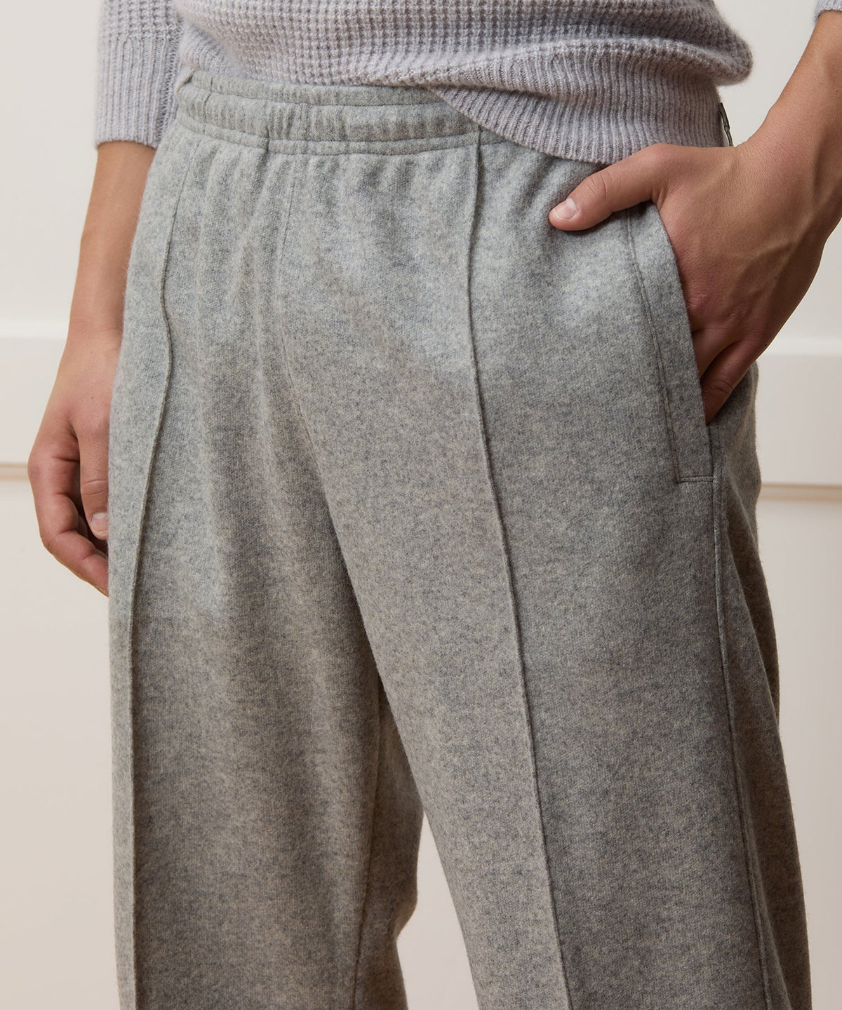 Todd Snyder Relaxed Camel-Cashmere Lounge Pant - Grey Heather