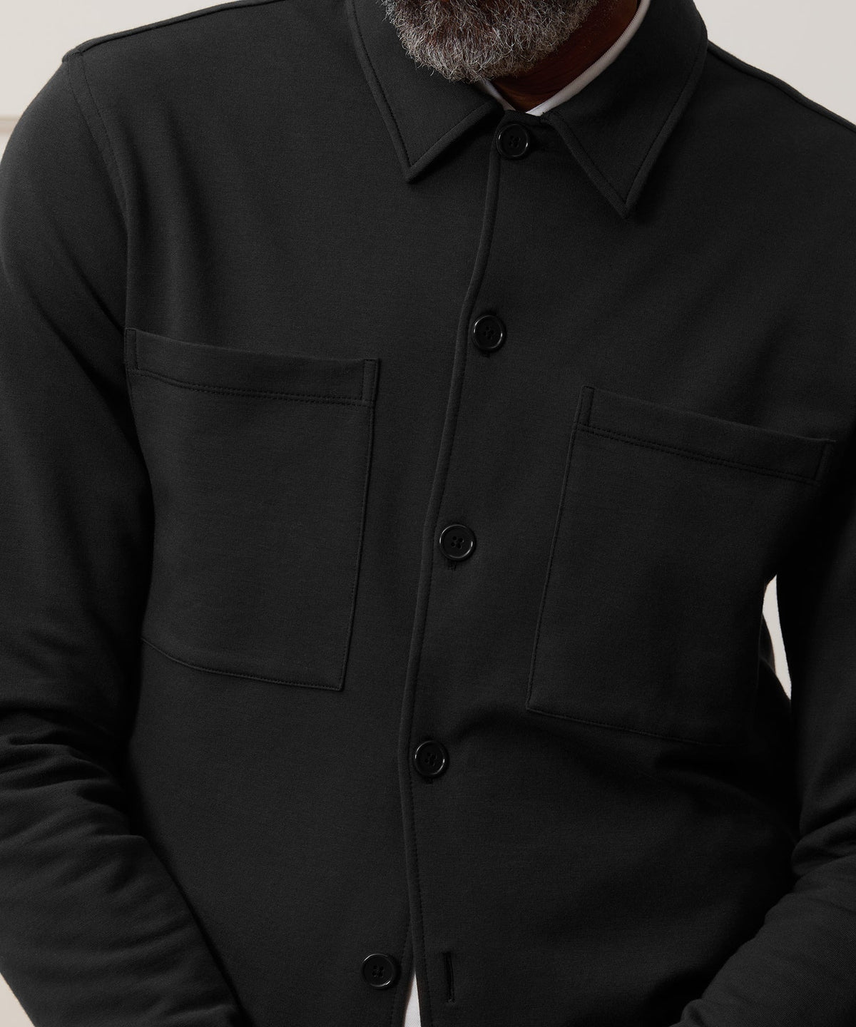 Todd Snyder Travel Terry Shirt - Black
