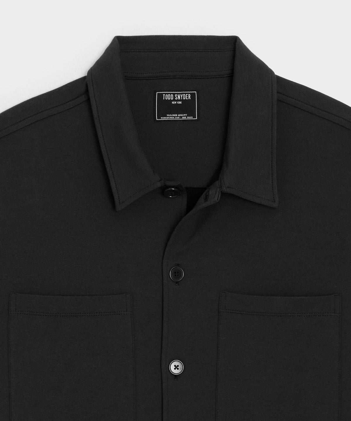 Todd Snyder Travel Terry Shirt - Black