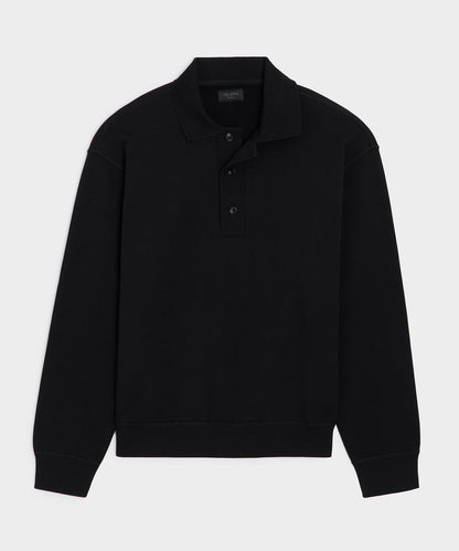 Todd Snyder Soho Polo Sweatshirt - Black