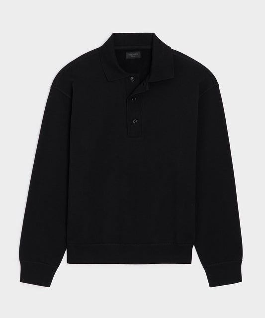 Todd Snyder Soho Polo Sweatshirt - Black