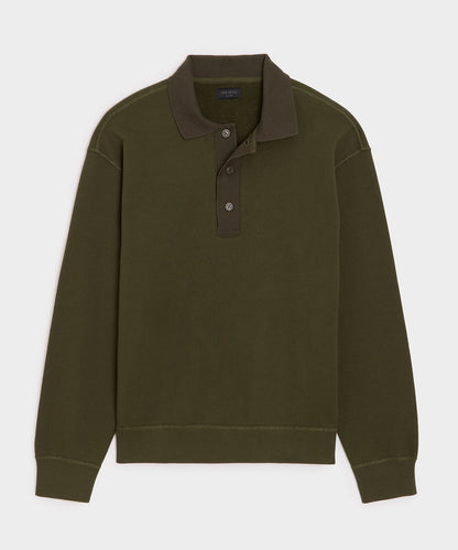 Todd Snyder Soho Polo Sweatshirt - Olive