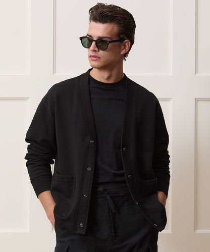 Todd Snyder Soho Cardigan Sweatshirt - Black