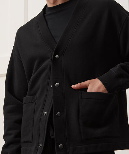 Todd Snyder Soho Cardigan Sweatshirt - Black