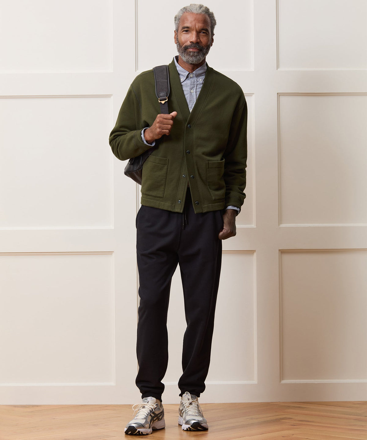Todd Snyder Soho Cardigan Sweatshirt - Olive