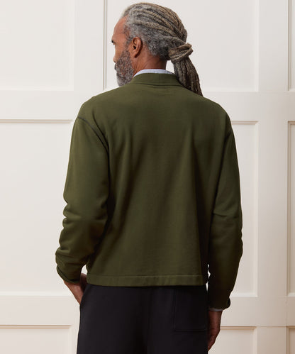Todd Snyder Soho Cardigan Sweatshirt - Olive