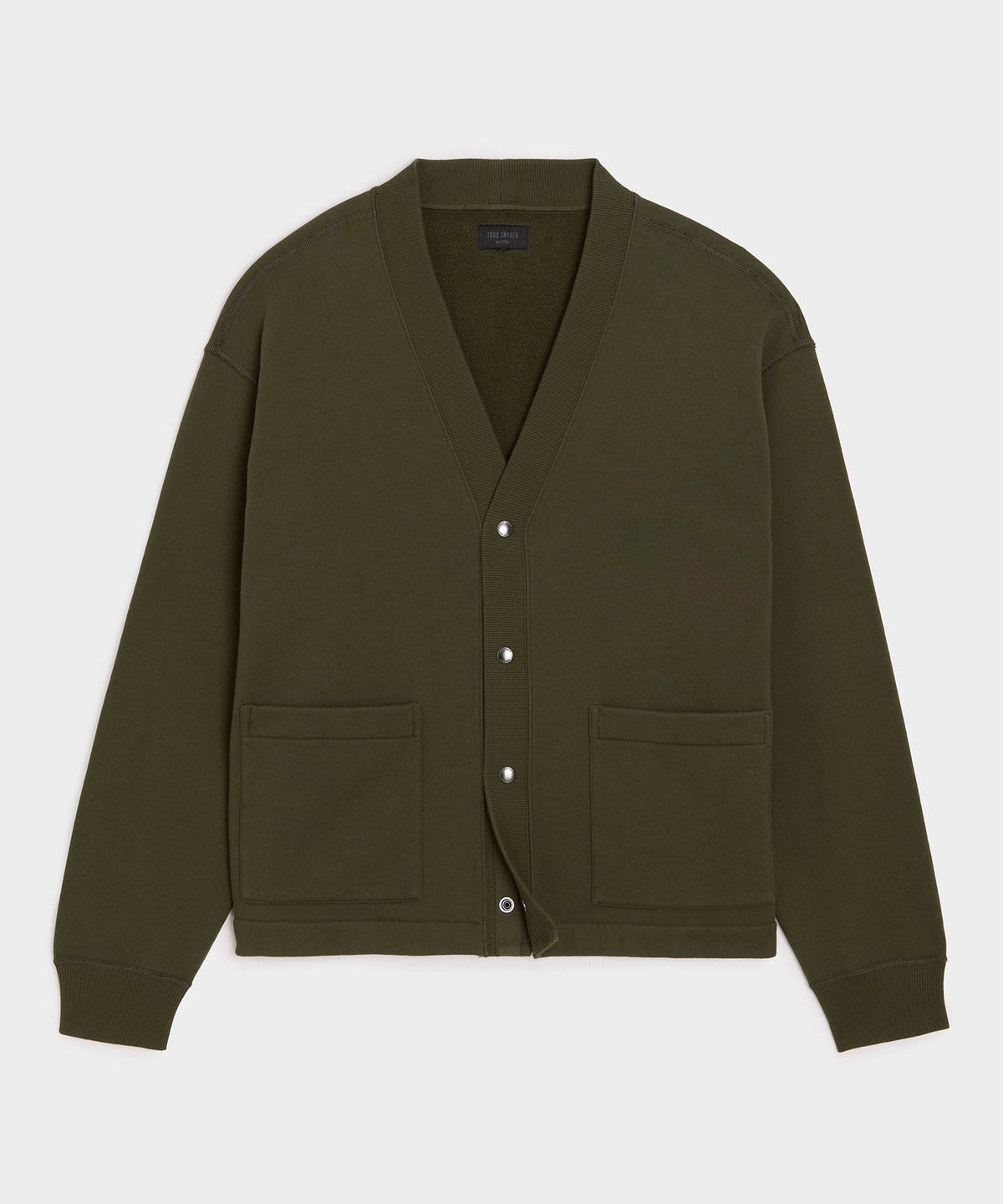 Todd Snyder Soho Cardigan Sweatshirt - Olive