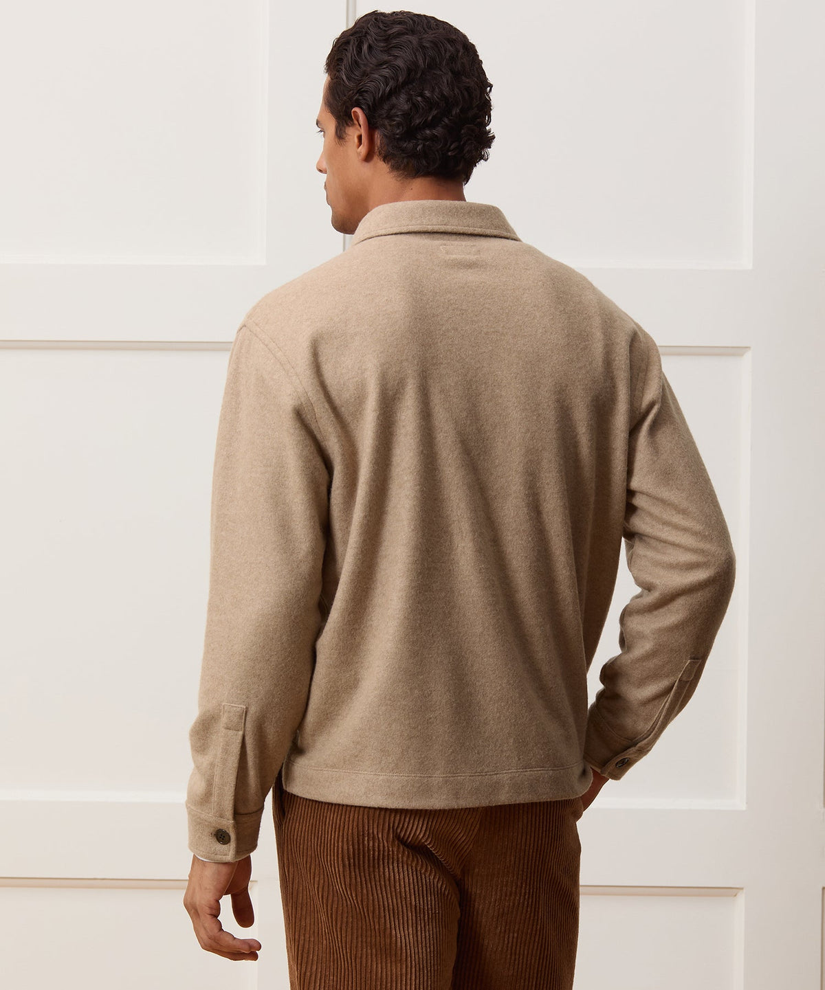 Todd Snyder Camel-Cashmere Field Polo - Camel