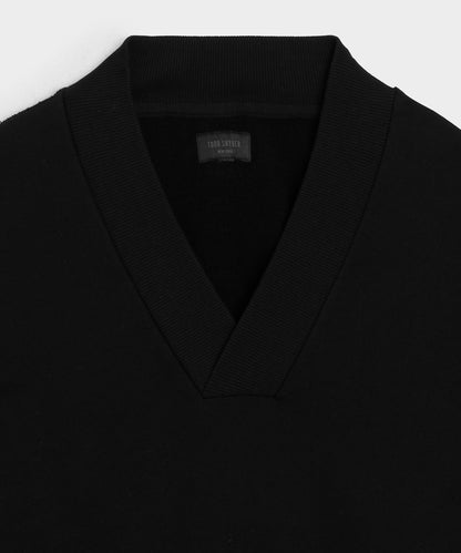 Todd Snyder Soho V-Neck Sweatshirt - Black