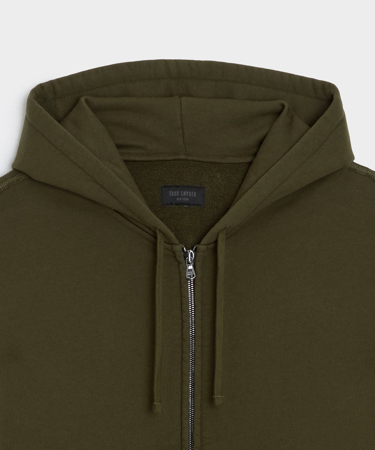 Todd Snyder Soho Full-Zip Sweatshirt - Olive