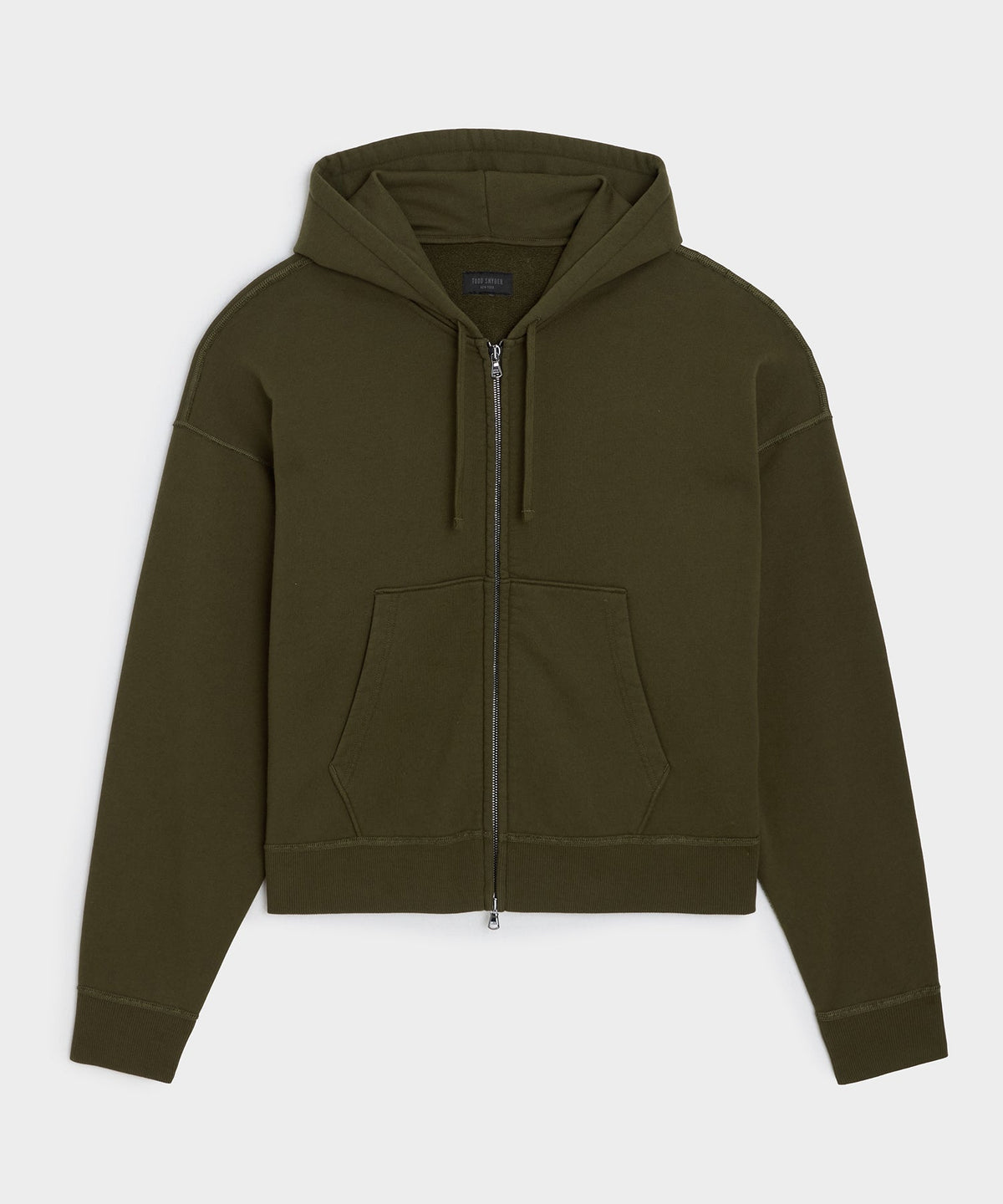Todd Snyder Soho Full-Zip Sweatshirt - Olive