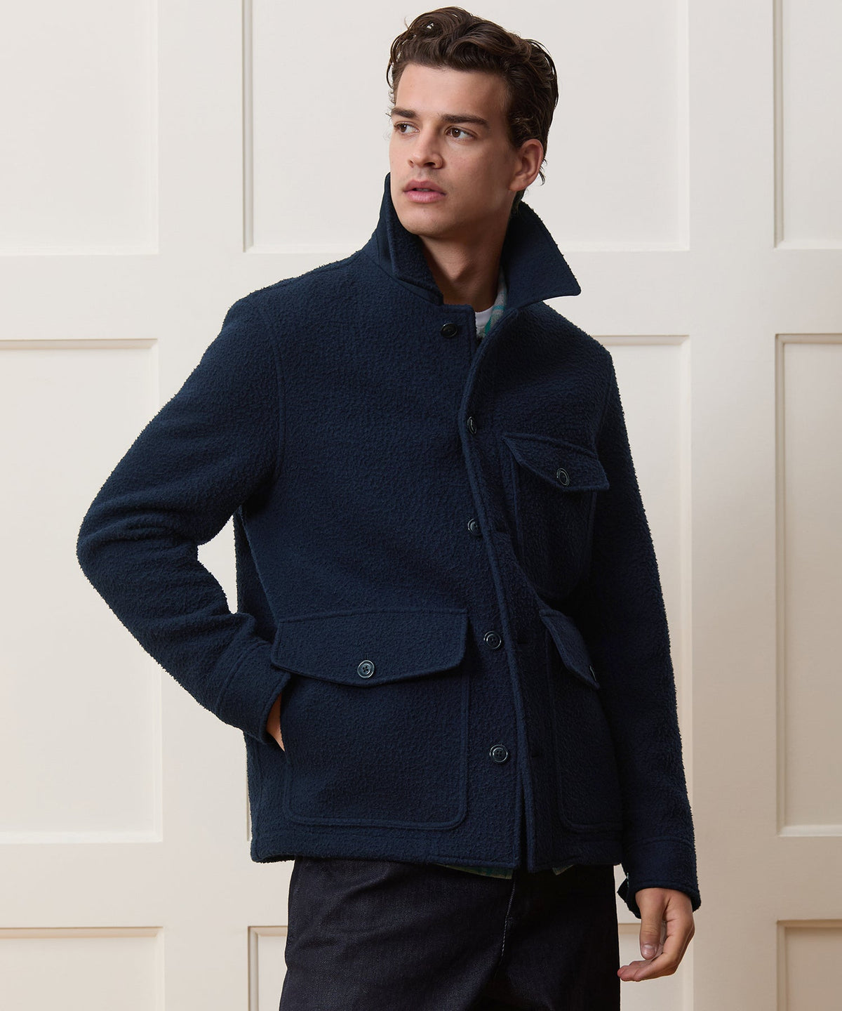 Todd Snyder Italian Casentino Upland Coat - Navy