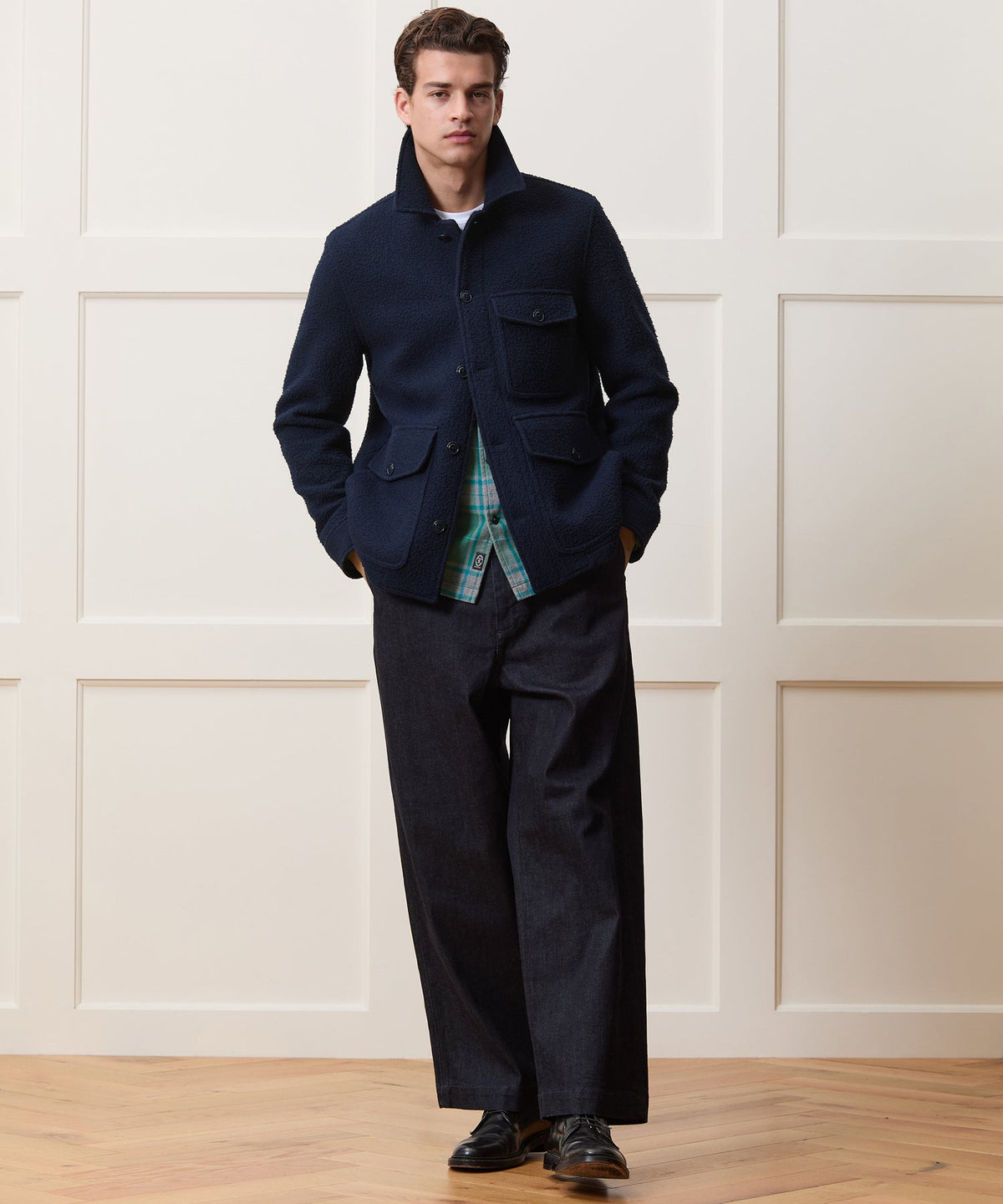Todd Snyder Italian Casentino Upland Coat - Navy