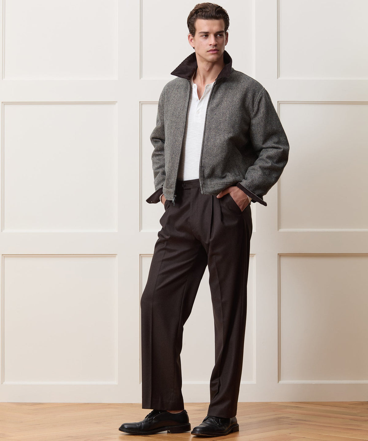 Todd Snyder Wool Driving Jacket - Brown