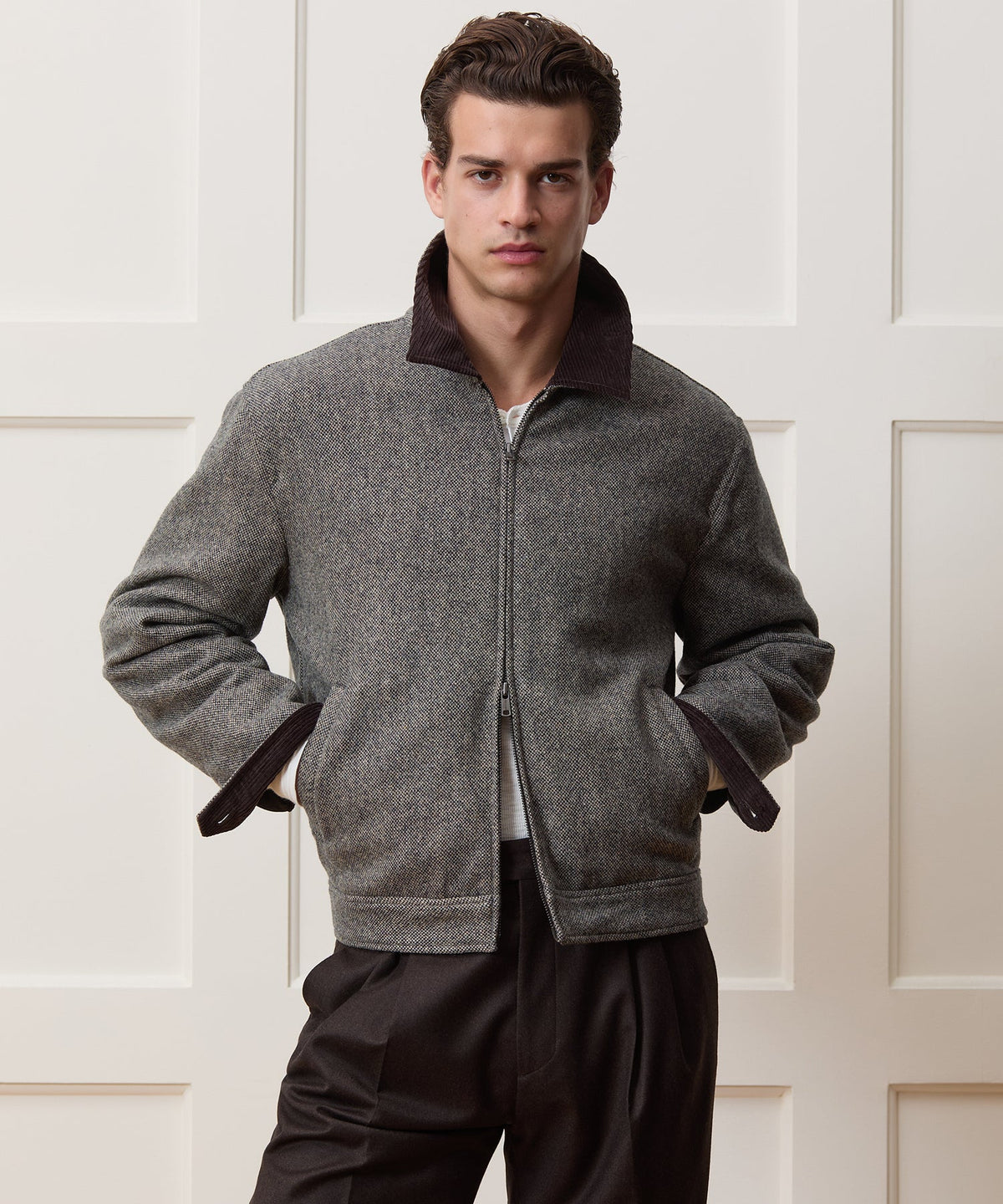 Todd Snyder Wool Driving Jacket - Brown