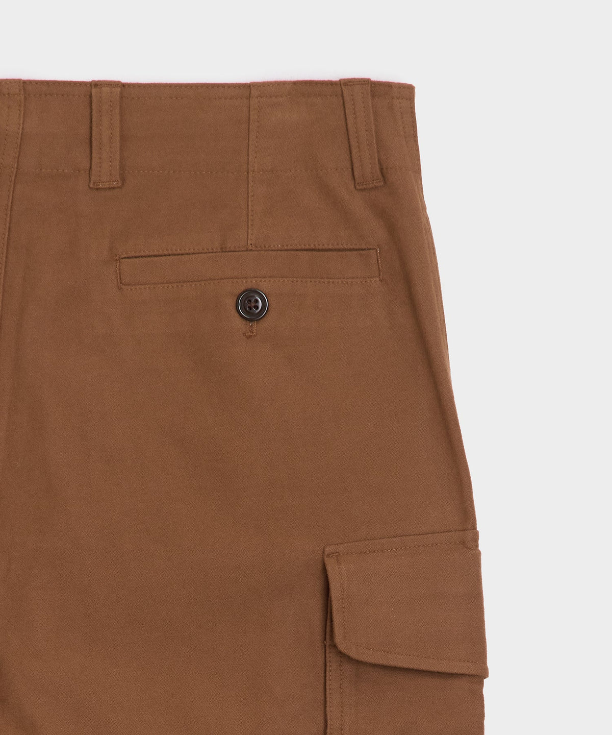 Todd Snyder Italian Moleskin Cargo Pant - Chestnut