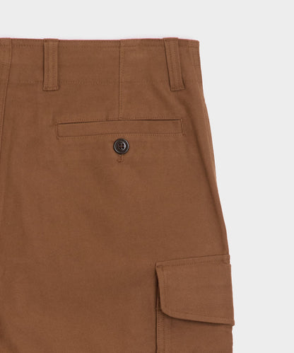 Todd Snyder Italian Moleskin Cargo Pant - Chestnut