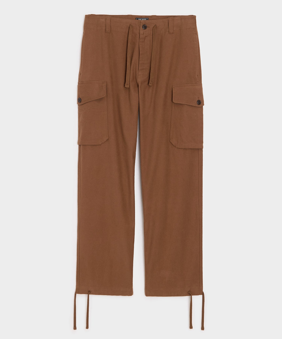 Todd Snyder Italian Moleskin Cargo Pant - Chestnut