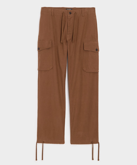 Todd Snyder Italian Moleskin Cargo Pant - Chestnut