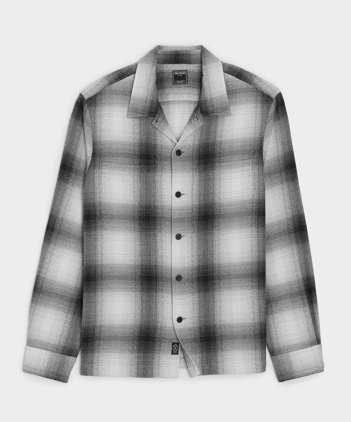 Todd Snyder Italian Double-Brushed Flannel Shirt - Charcoal