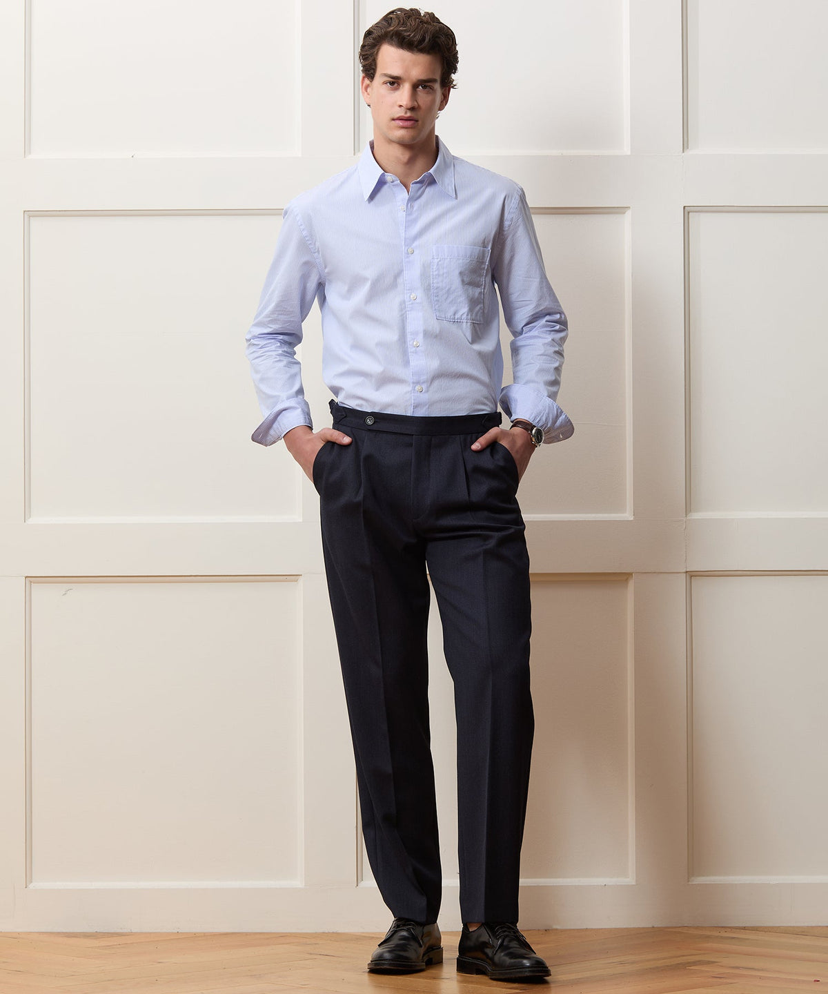 Todd Snyder Easy Cut Poplin Sport Shirt - Light Blue