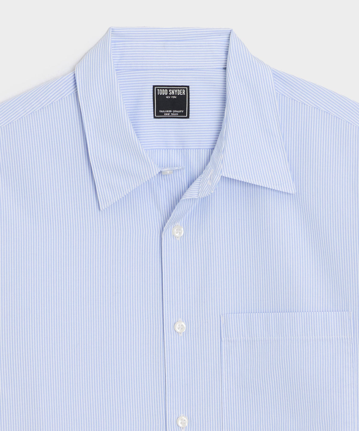 Todd Snyder Easy Cut Poplin Sport Shirt - Light Blue