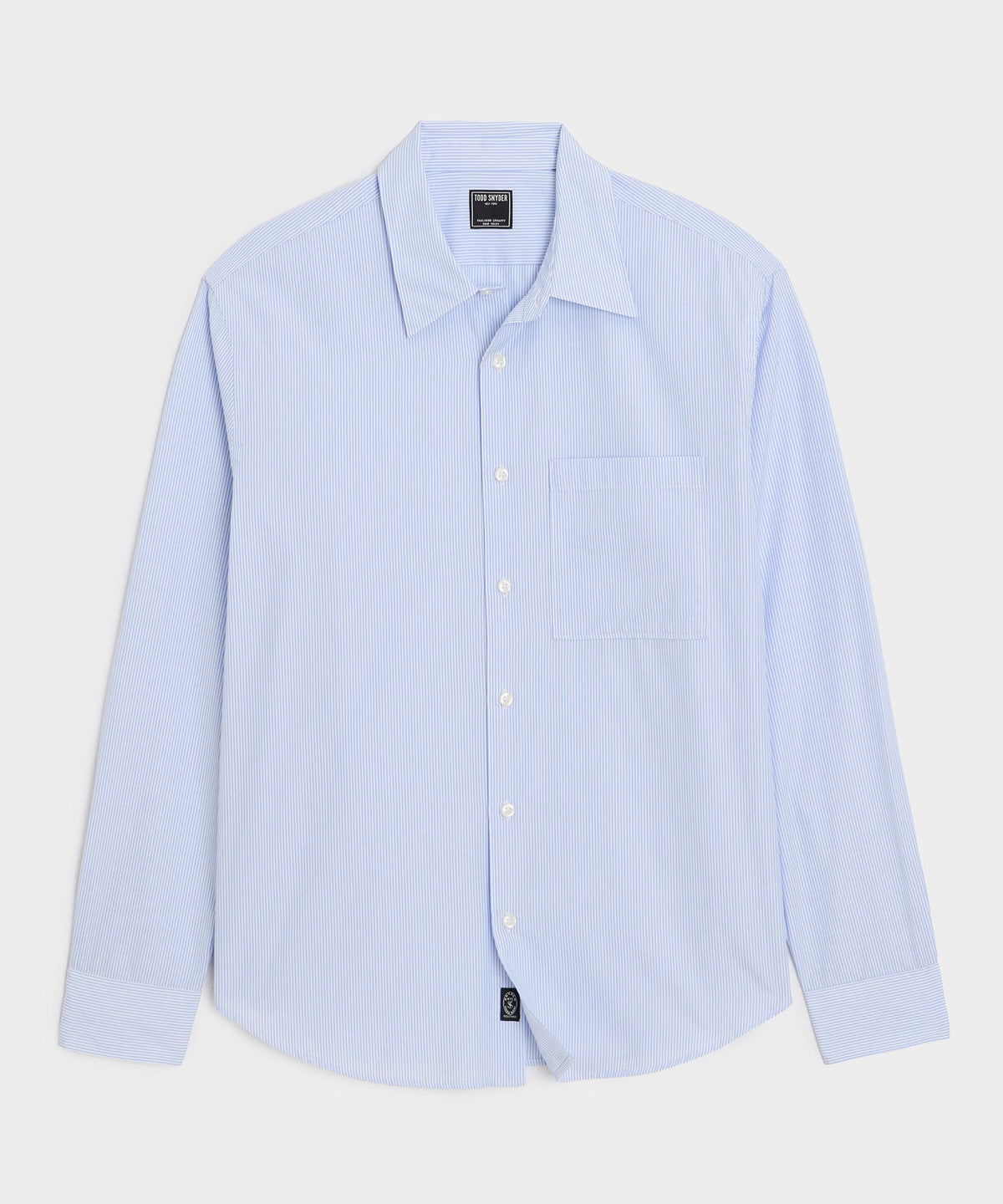 Todd Snyder Easy Cut Poplin Sport Shirt - Light Blue